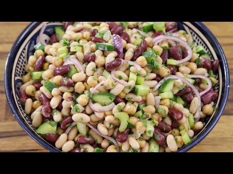 Delicious 3 Bean Salad Recipe with Red Wine Vinegar | Easy and Healthy