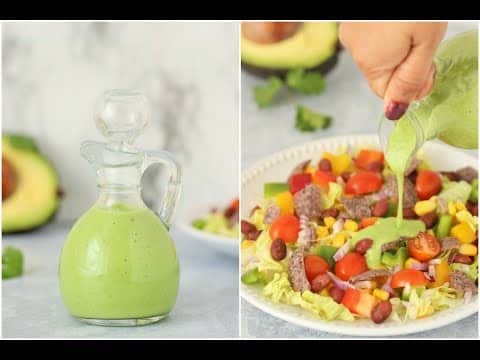 Delicious Avocado Dressing Salad Recipe - Easy & Healthy
