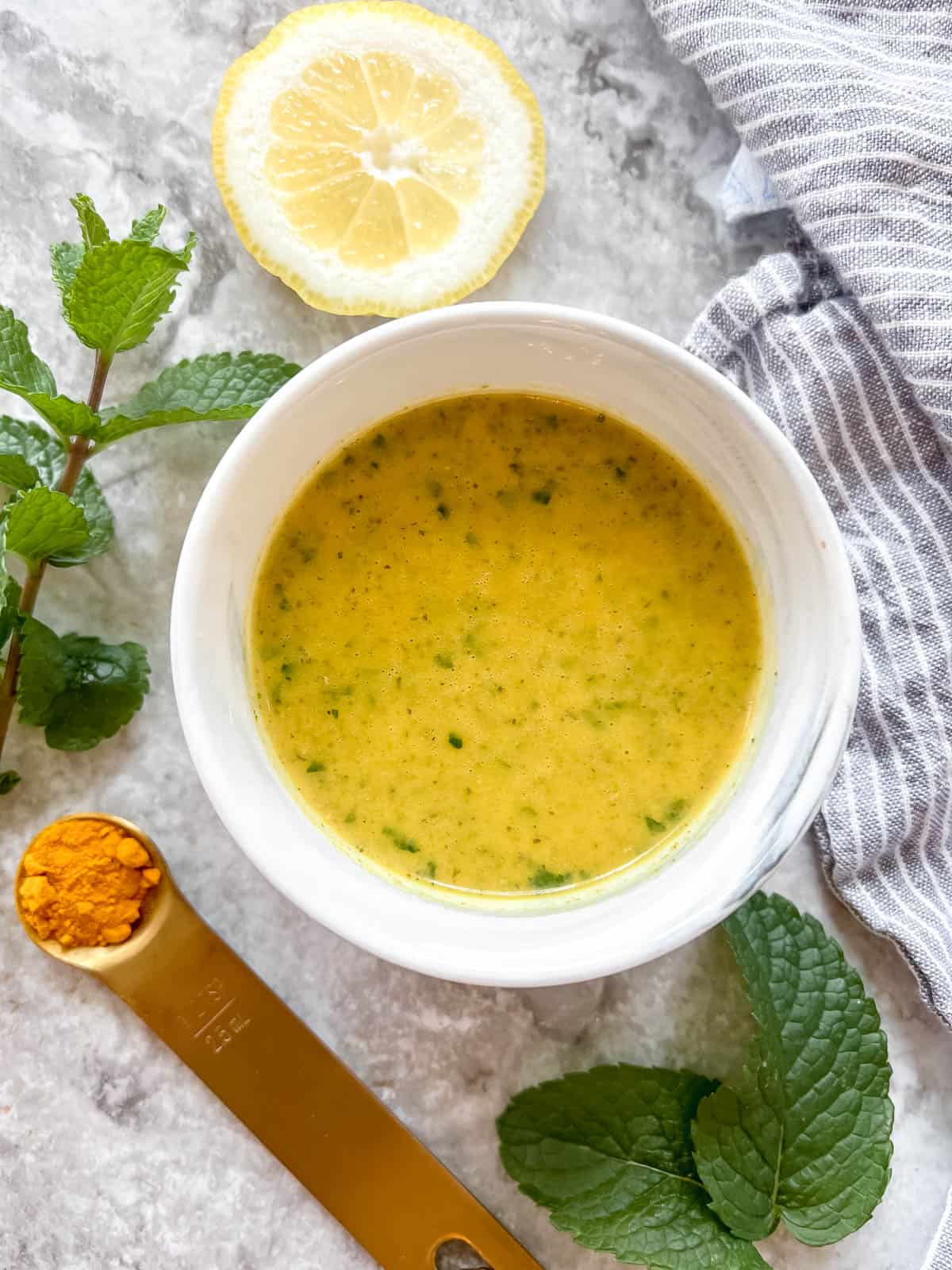 Lemon Turmeric Salad Dressing Recipe Easy and Healthy